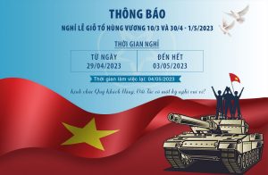 Công ty cổ phần Tập đoàn Vietshine trân trọng thông báo tới Quý khách hàng, Đối tác lịch nghỉ lễ Giỗ tổ Hùng Vương và ngày kỷ niệm Giải phóng Miền Nam (30/04), ngày Quốc tế Lao động (01/05).